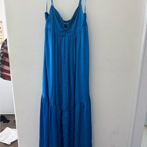Elegant Blue Maxi Dress